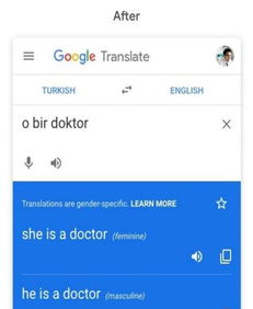 谷歌翻譯引入減少性別偏見(jiàn)的更新，英法等六語(yǔ)種首發(fā)
